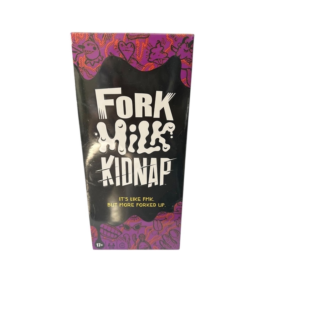 Hasbro Fork Milk Kidnap Adult Party Game F9449 New Sealed 3-10 Players